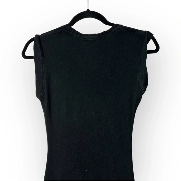 IRO Cotton Sleeveless Ruched Maxi Dress in Black - Picture 5 of 7